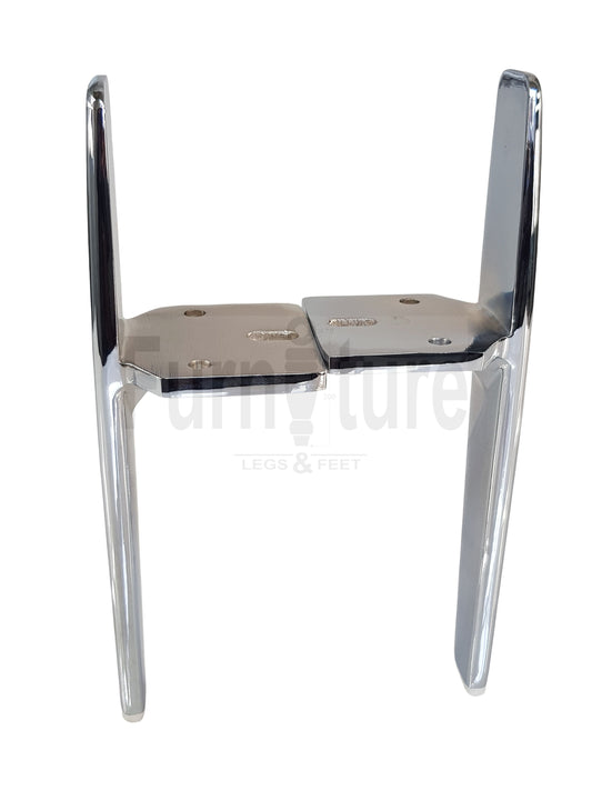 4 Chrome Furniture Settee Legs Cabinet Sofa Metal Feet 170mm High Chair Beds