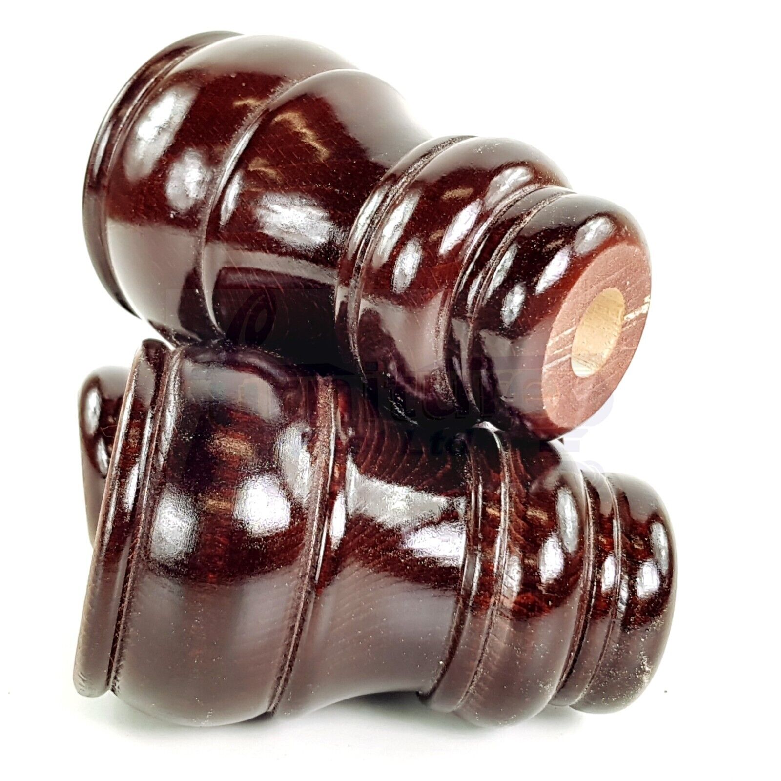 4x Replacement Turned Furniture Sofa Leg Chair Settee Feet 125mm High (Self-Fix)