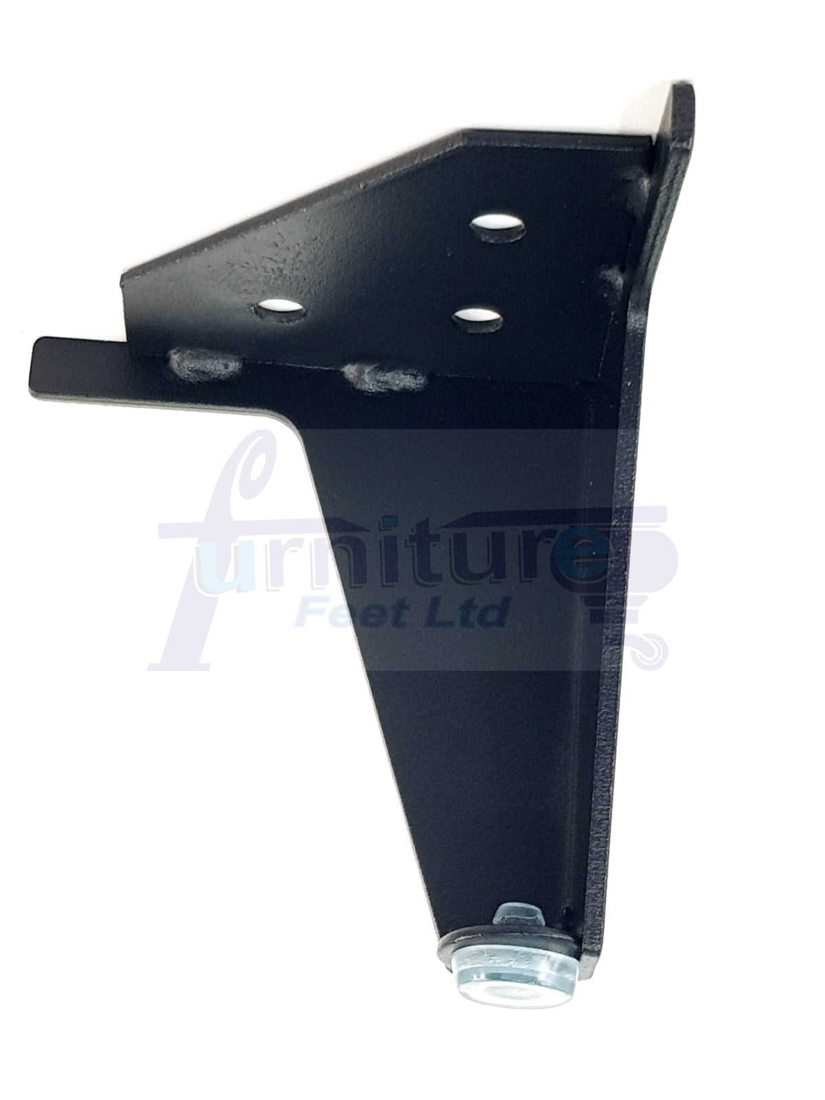 4 Metal Furniture Legs Black Finish Replacement Metal Legs 100mm High For Sofa, Chairs, Stools Beds Cabinets Self Fix Pre-Drilled
