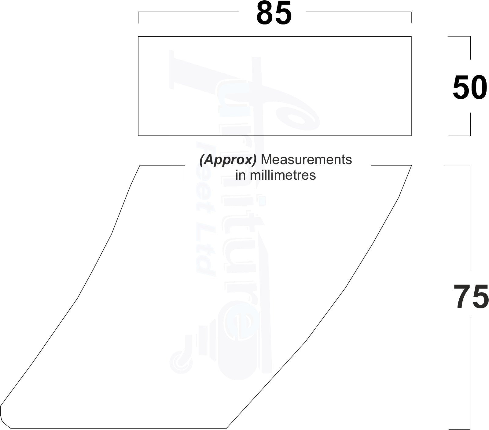 4x Wooden Furniture Legs 75mm High Replacement Sofa Feet 10mm Thread