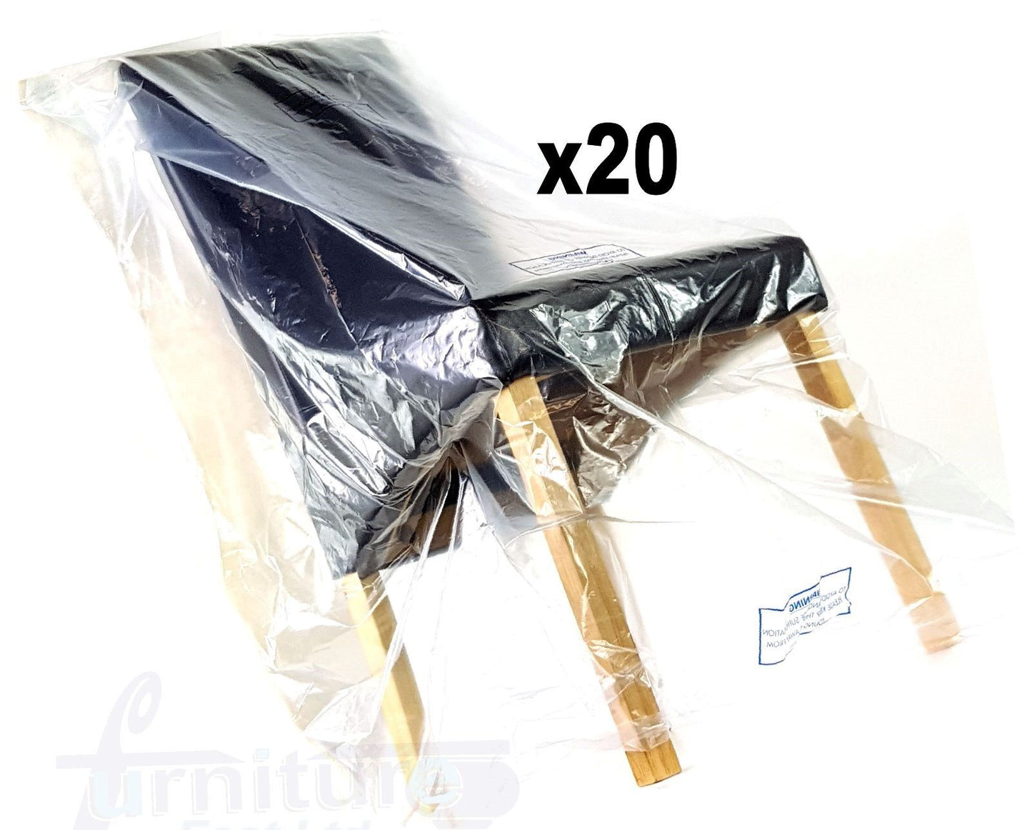 Sofa Furniture Dining Office Chair Footstool Dust Sheet Storage Bag Moving Removal Cover Strong Heavy Duty Plastic