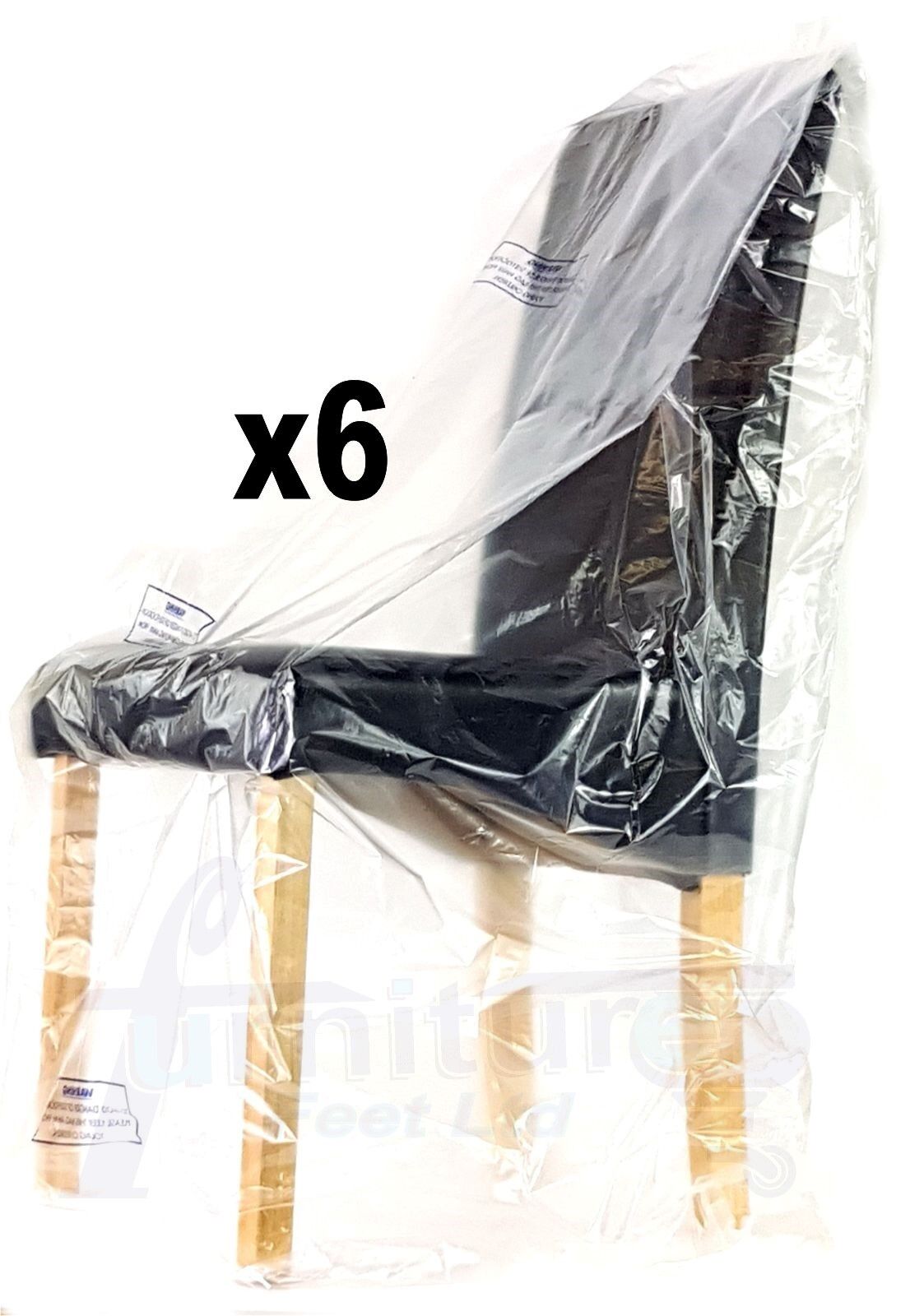 Sofa Furniture Dining Office Chair Footstool Dust Sheet Storage Bag Moving Removal Cover Strong Heavy Duty Plastic