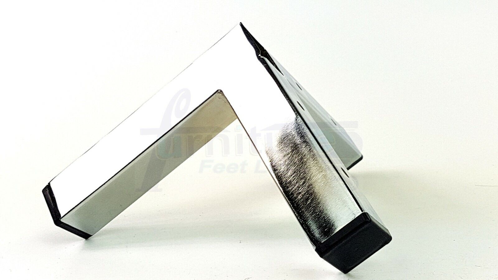 4x Metal Furniture Legs Replacement Sofa Chair Feet 155mm High Chrome (Self-Fix)