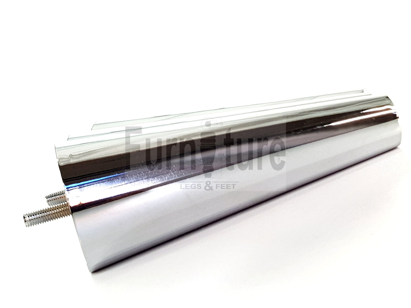 4x Metal Chrome Furniture Settee Legs Cabinet Sofa Feet 180mm High Chair Beds M8