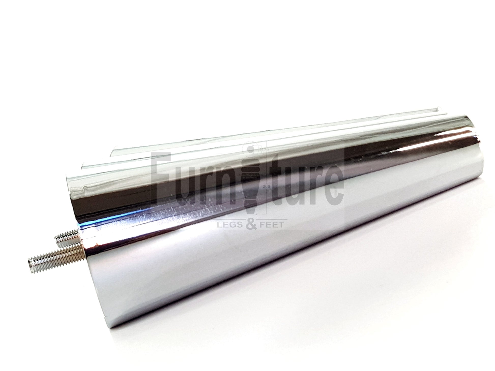 4x Metal Chrome Furniture Settee Legs Cabinet Sofa Feet 180mm High Chair Beds M8