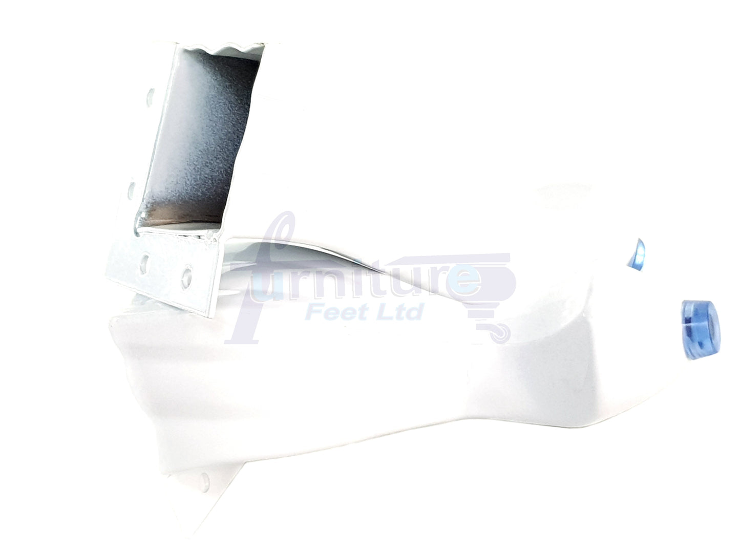 4x White Metal Queen Anne Feet 140mm High Furniture Legs Sofa Chair Cabinet Stool Bed