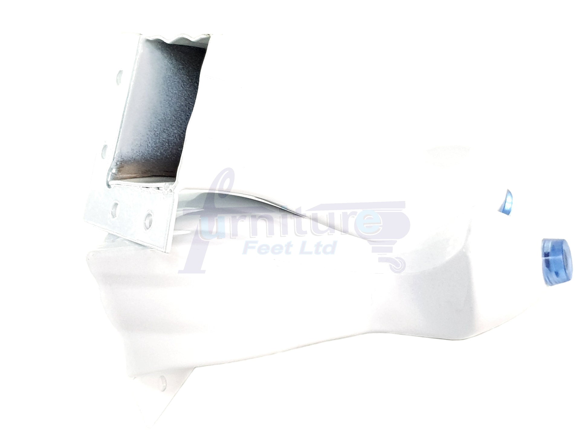 4x White Metal Queen Anne Feet 140mm High Furniture Legs Sofa Chair Cabinet Stool Bed