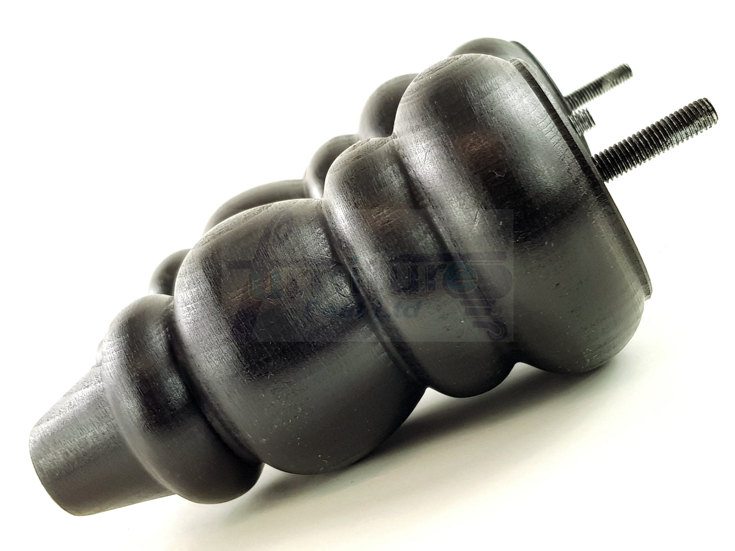 4x Solid Turned Wood Furniture Legs Chair Settee Feet 155mm 8mm Thread Black