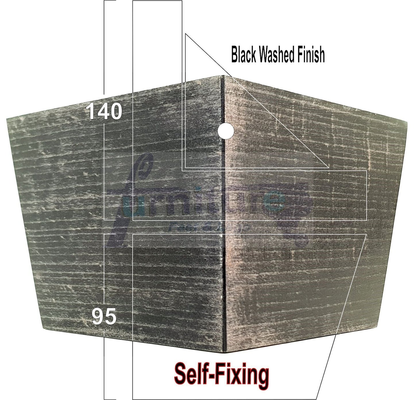 4 Solid Wood Furniture Legs Replacement Corner Feet 95mm High Multi Colours Chairs Stools Sofa Beds Settee & Cabinets Fix With Screws