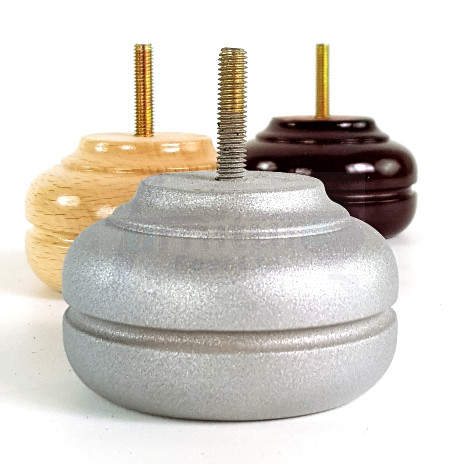 4 Wood Replacment Furniture Legs M8 Sofa Settee Bed Feet 55mm High