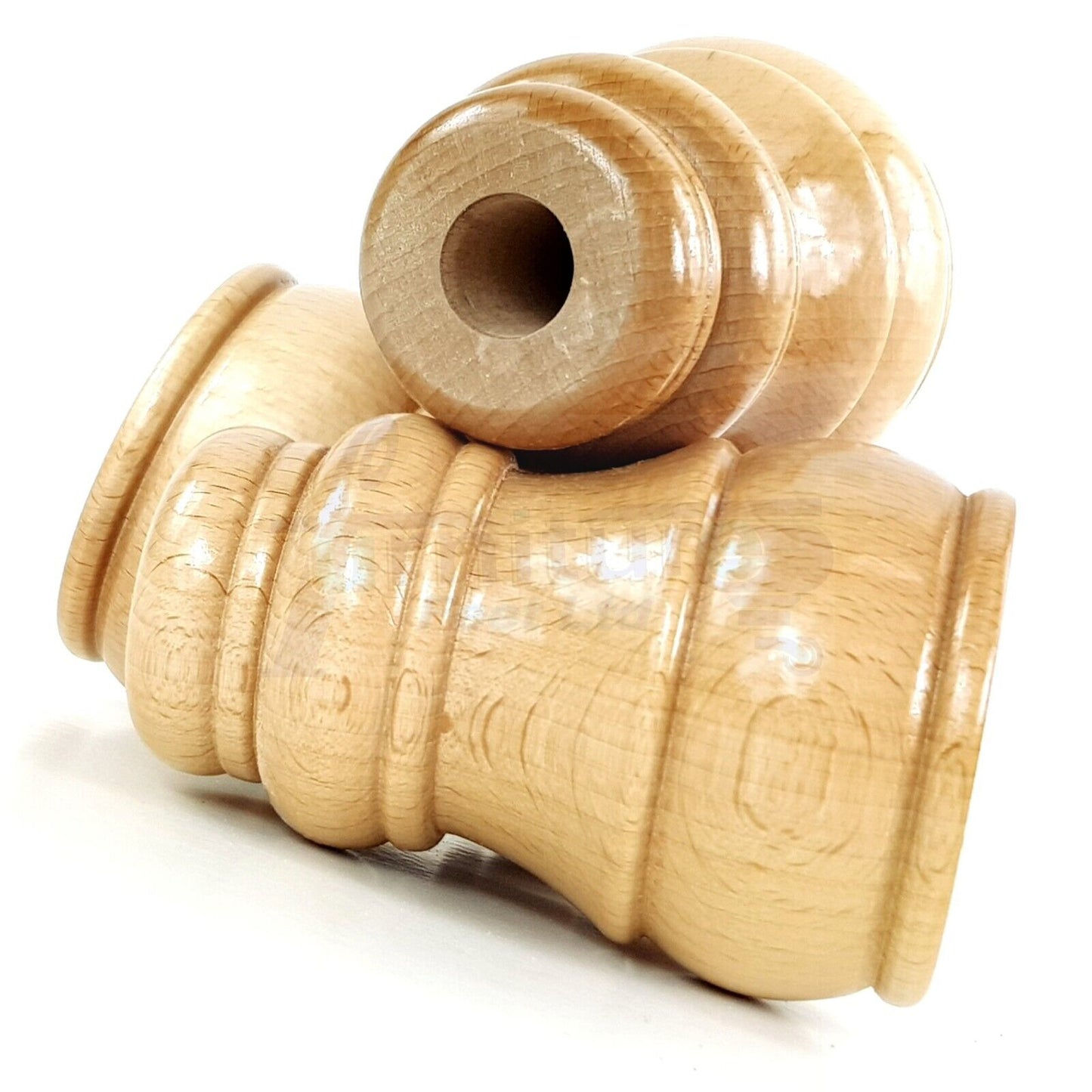 4x Replacement Turned Furniture Sofa Leg Chair Settee Feet 125mm High (Self-Fix)