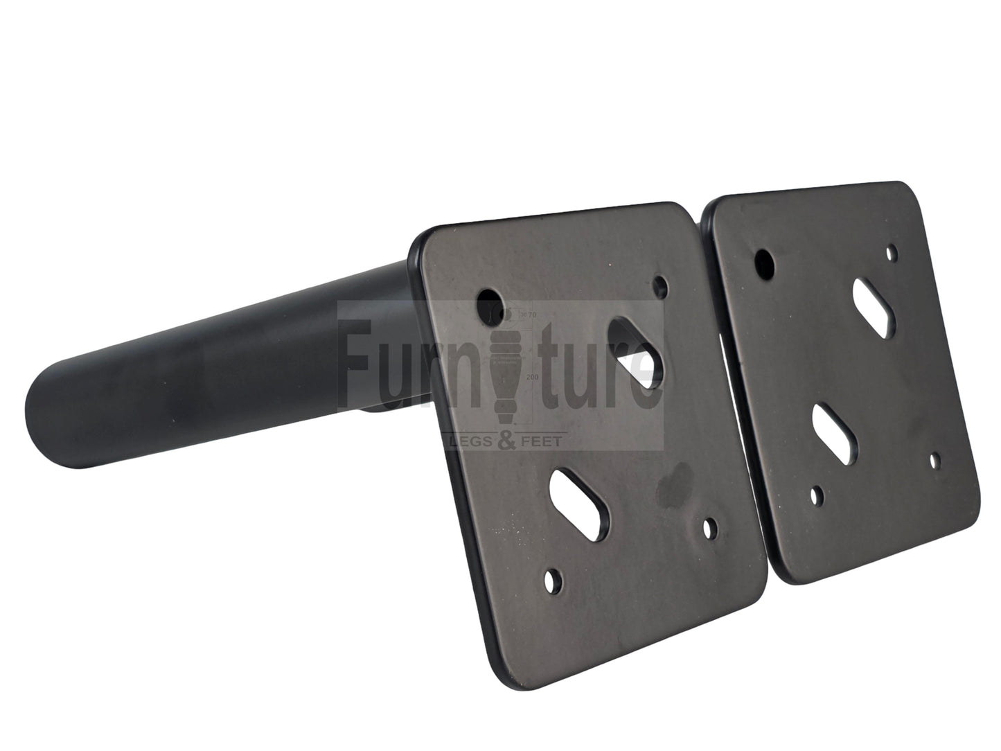 4 Metal Feet Replacement Furniture Legs Black Finish 155mm High Self-Fixing