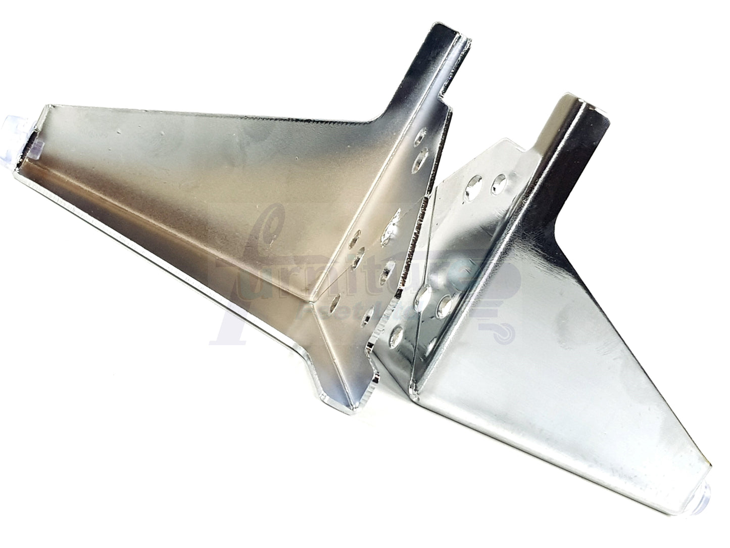 4 Chrome Metal Furniture Legs 100mm High Feet Sofa Chair Cabinets Beds Stools Fix With Screws