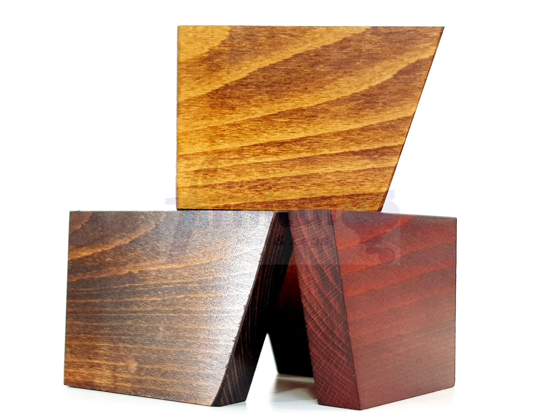 4 Solid Wood Furniture Legs Replacement Corner Feet 95mm High Self-Fixing: Silver