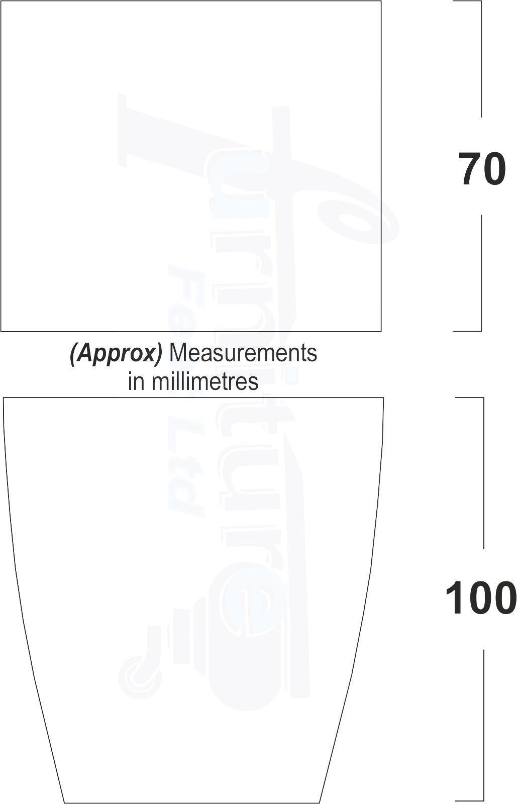 Set Of 4 Square Block Solid Wood Furniture Feet Replacement Legs 100mm High M10 Thread