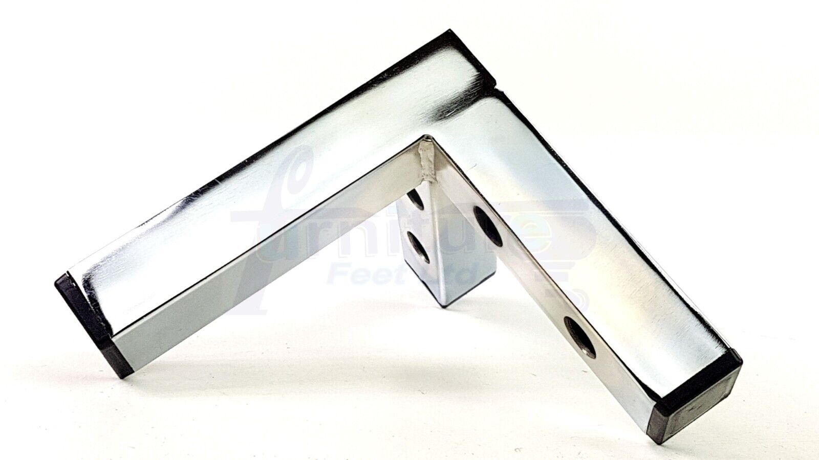 4x Metal Furniture Legs Replacement Sofa Chair Feet 155mm High Chrome (Self-Fix)