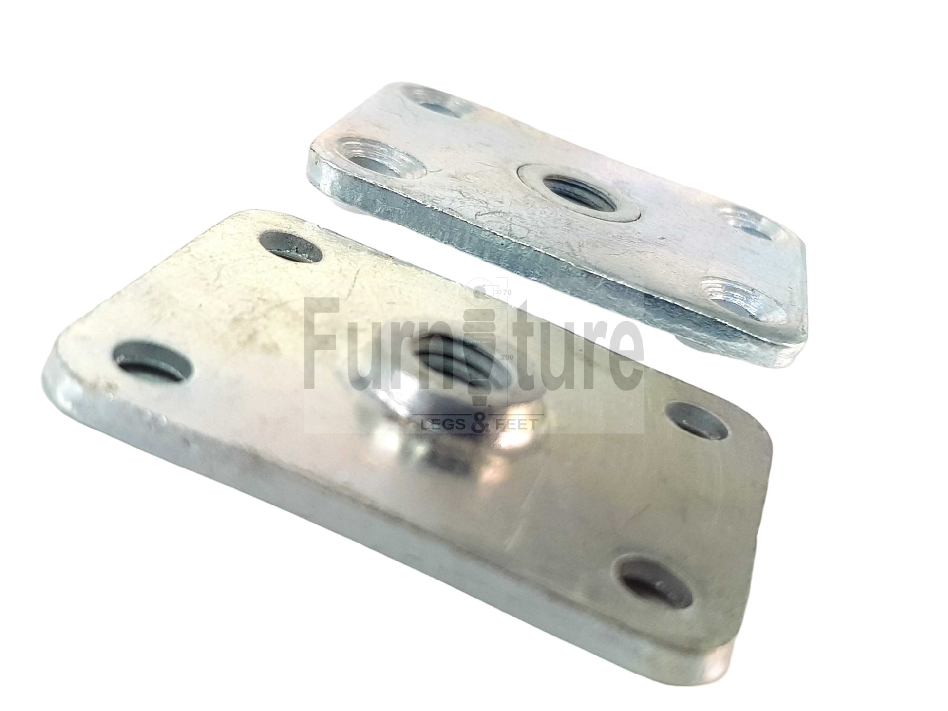 Furniture Fittings, Upholstery Fitting, Leg Fitting Nuts, Straight Fixing Plates x4
