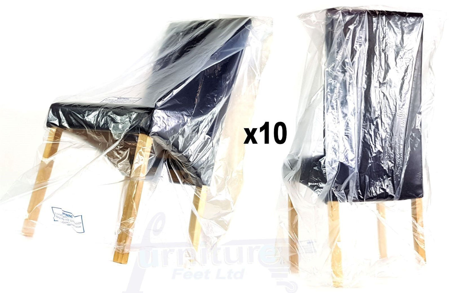 Sofa Furniture Dining Office Chair Footstool Dust Sheet Storage Bag Moving Removal Cover Strong Heavy Duty Plastic