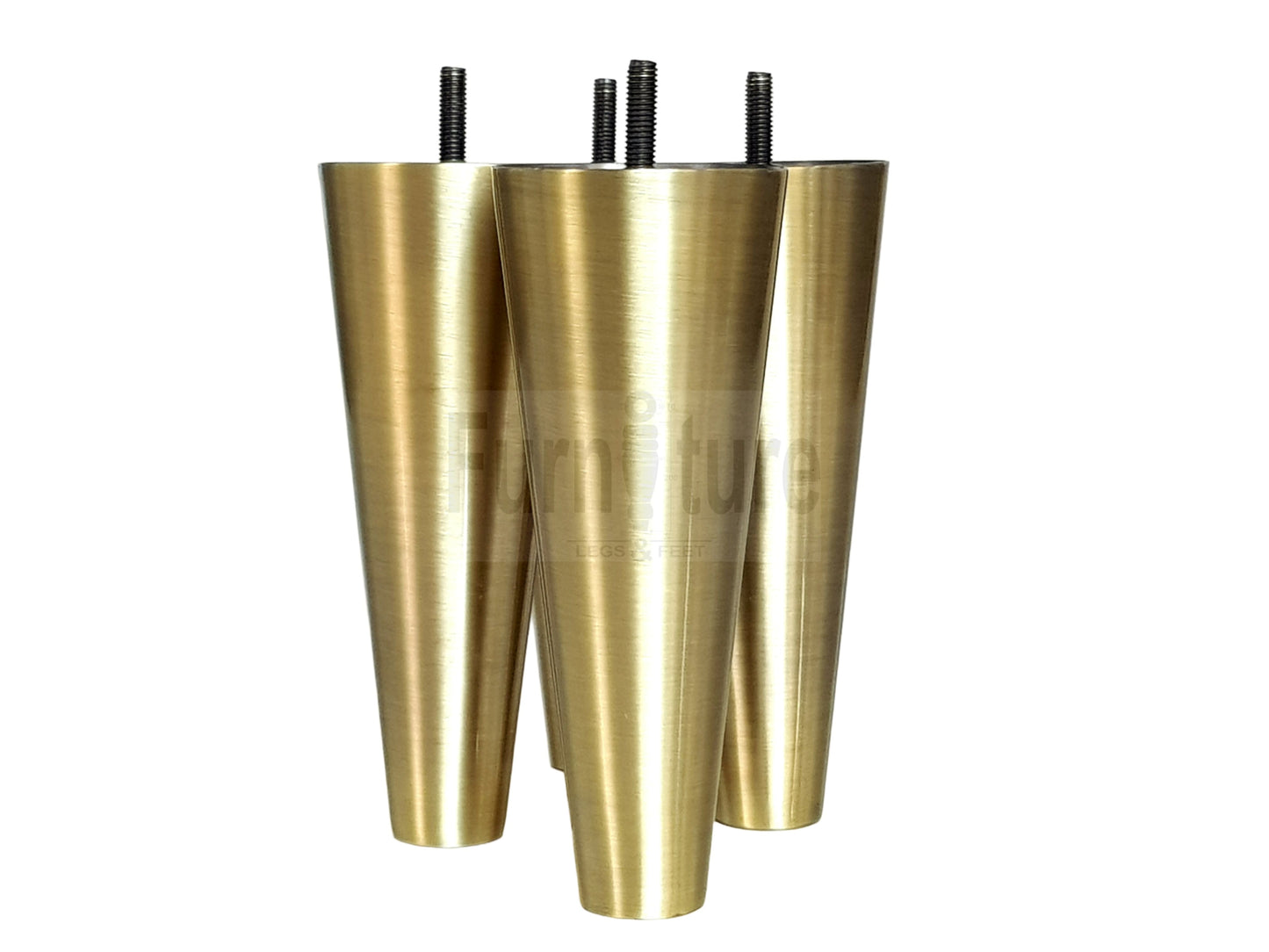 4x Metal Furniture Settee Legs Cabinet Sofa Feet 180mm High Chair Beds M8