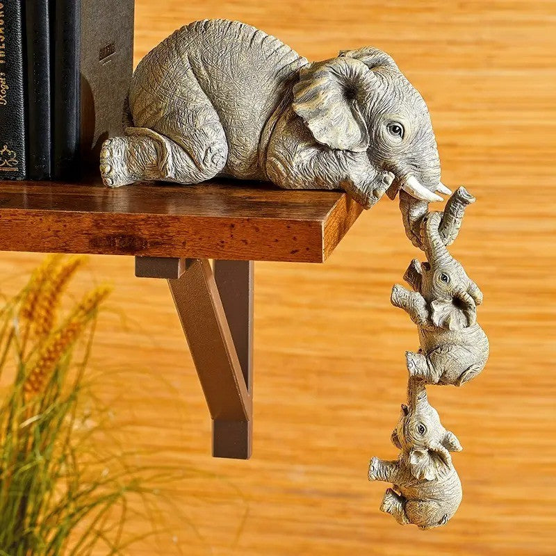 Fun Ceramic Elephant Ornaments Designed to Hang Playfully By Their Trunks From any Surface These Little Guys Bring Instant Humor and Charm