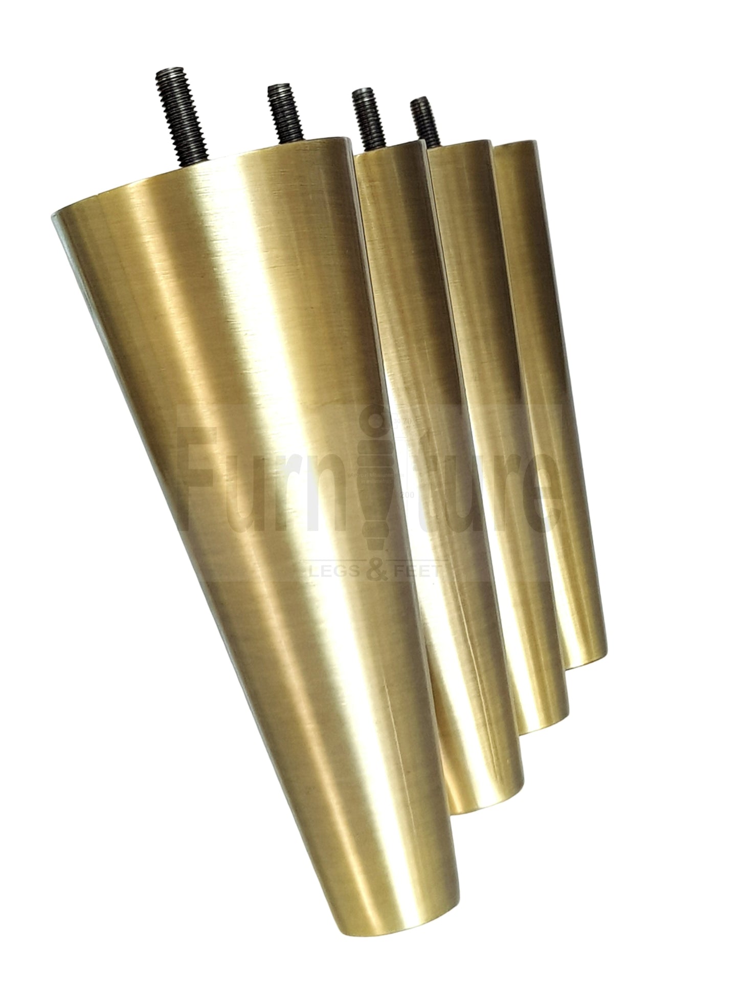 4x Metal Antique Brass Furniture Settee Legs Cabinet Sofa Feet 180mm High Chair Beds M8