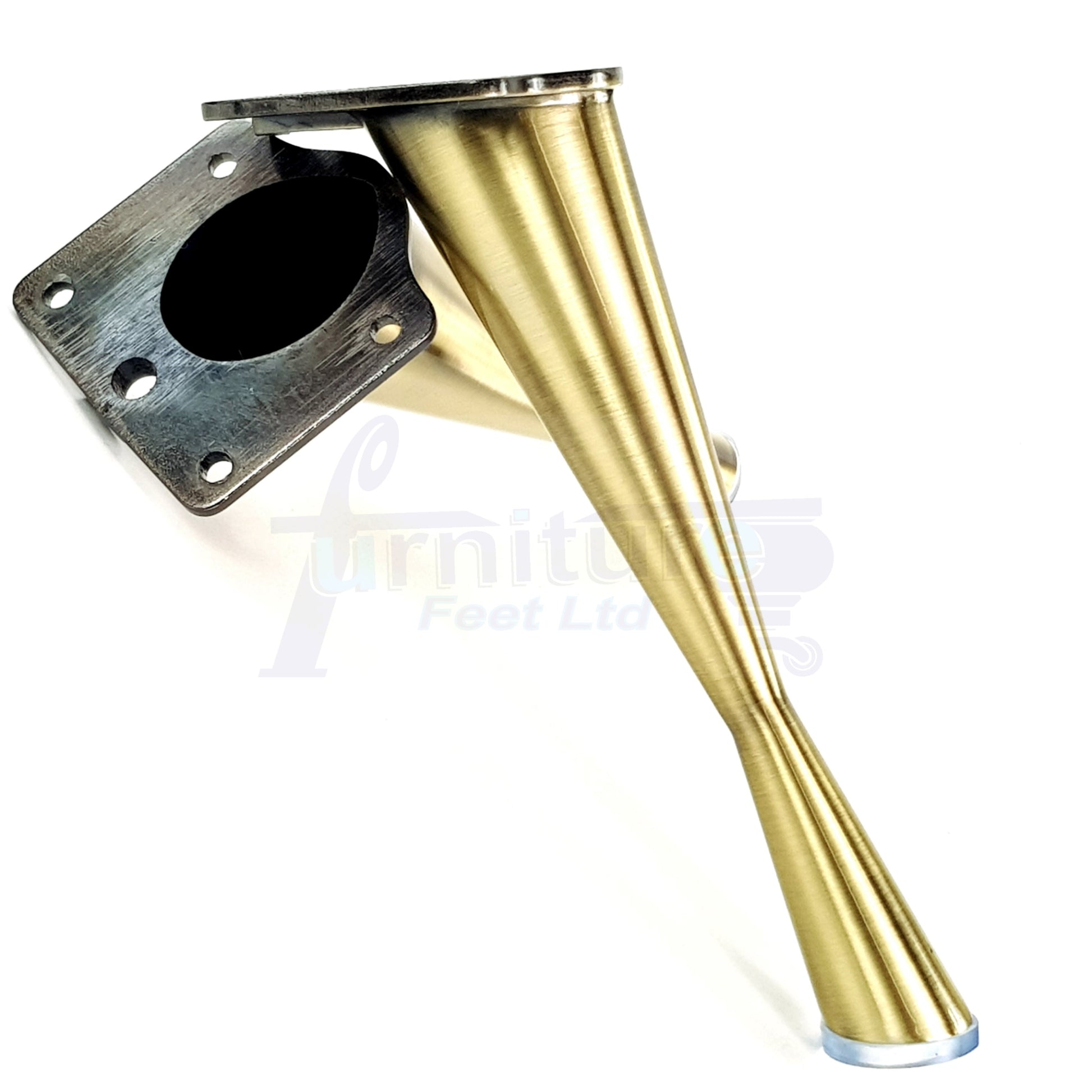 4x Metal Furniture Legs Antique Brass 170mm High Self-Fix Modern Feet Sofa Chair Cabinet Table