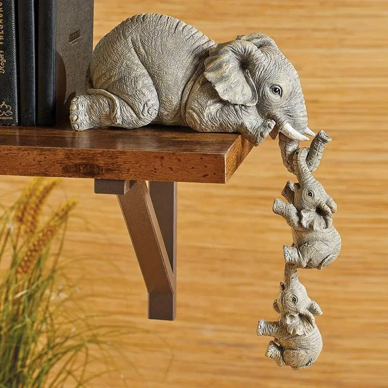 Fun Ceramic Elephant Ornaments Designed to Hang Playfully By Their Trunks From any Surface These Little Guys Bring Instant Humor and Charm