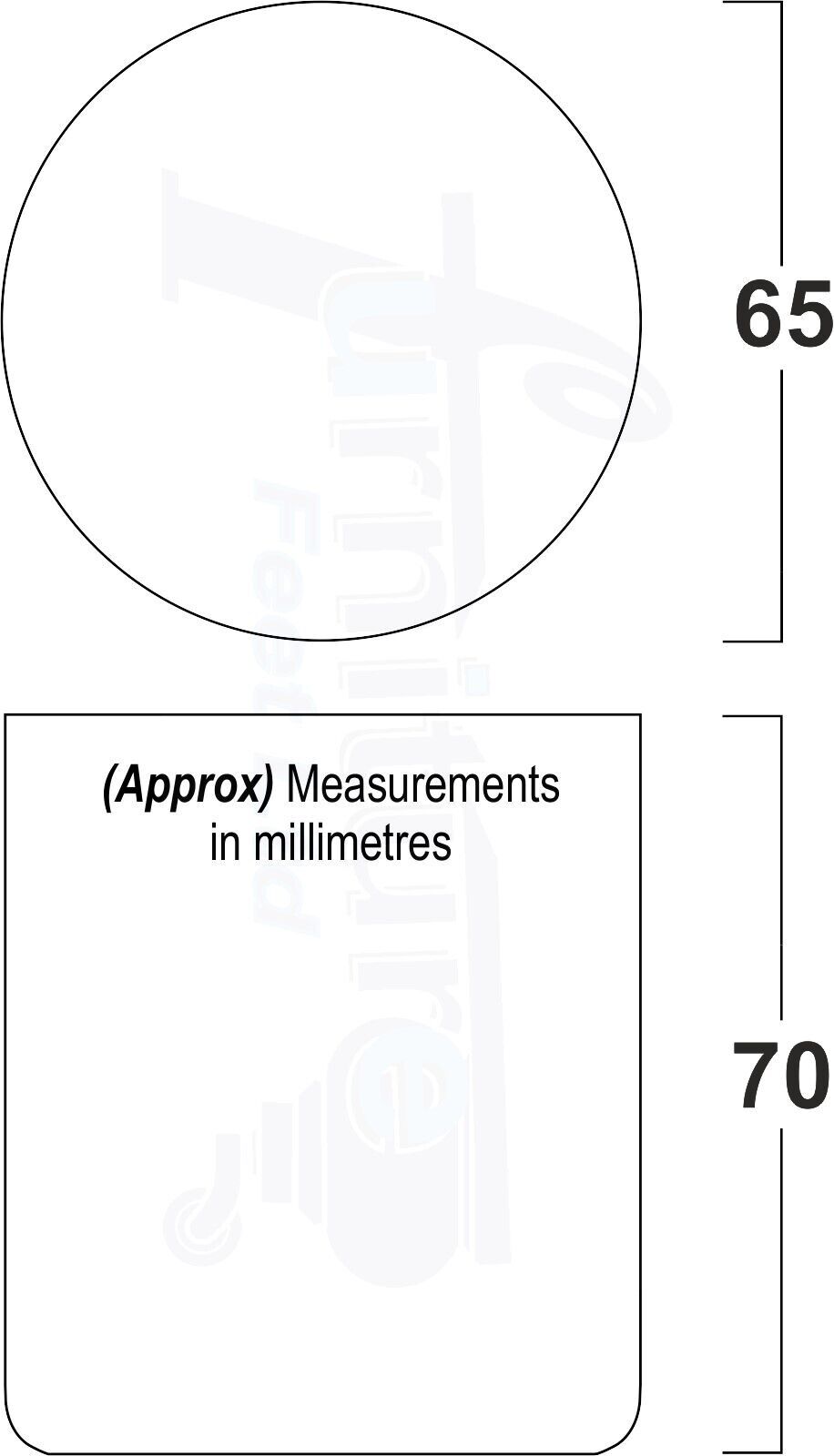 4x Solid Wood Turned Furniture Legs Replacement Bun Feet 70mm High 8mm Thread