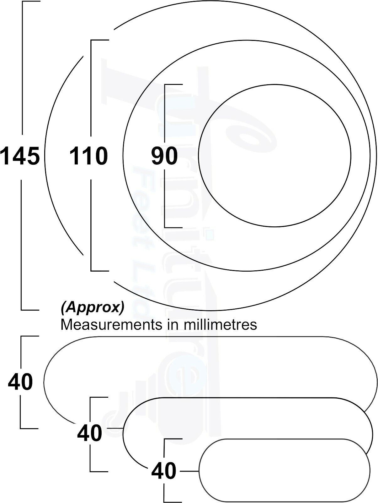 Set Of 4 Turned Wood Furniture Legs Chair Sofa Bed Replacement Bun Feet 40mm High M10 Thread