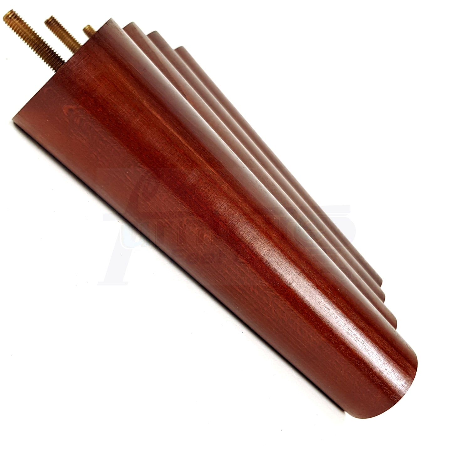 4 Furniture Legs Replacement Feet 230mm Chairs Settee & Cabinets M8 Thread Mahogany