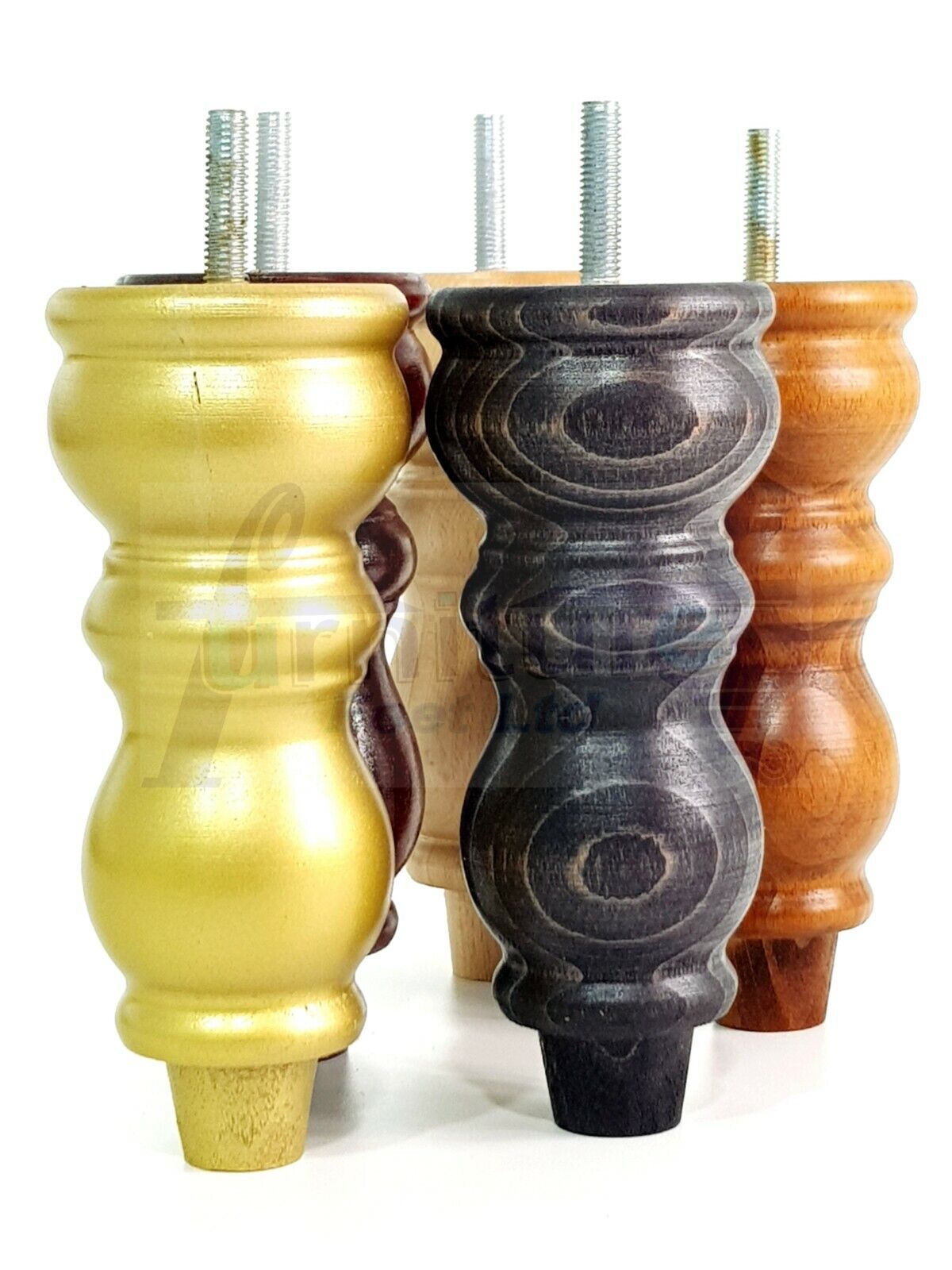 Solid Wood Furniture Feet Set of 4 Legs 160mm High For Sofas Chairs Stools Cabinets & Beds M8
