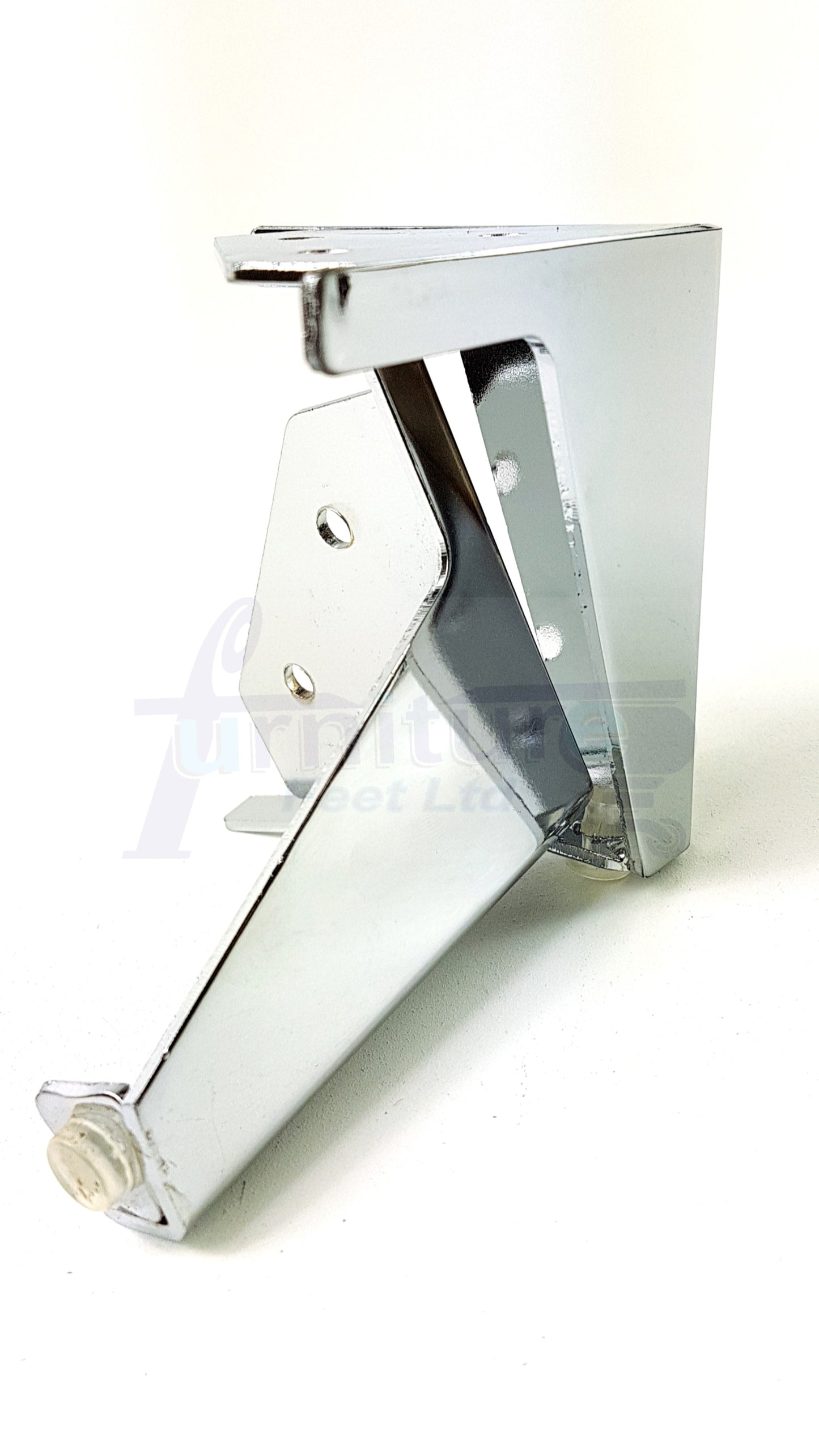 4 Chrome Metal Furniture Legs 100mm High Feet Sofa Chair Cabinets Beds Stools
