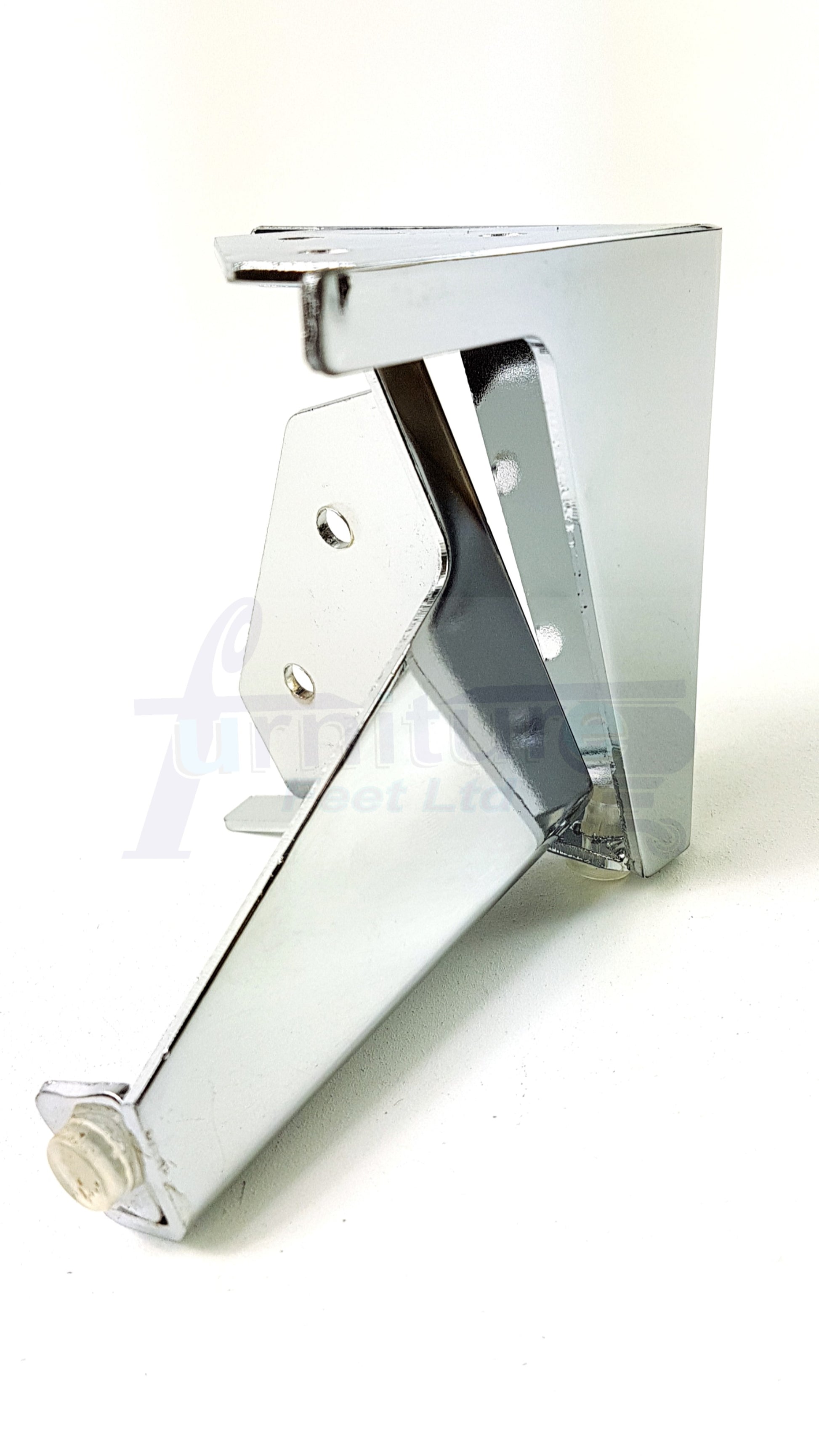 4 Chrome Metal Furniture Legs 100mm High Feet Sofa Chair Cabinets Beds Stools