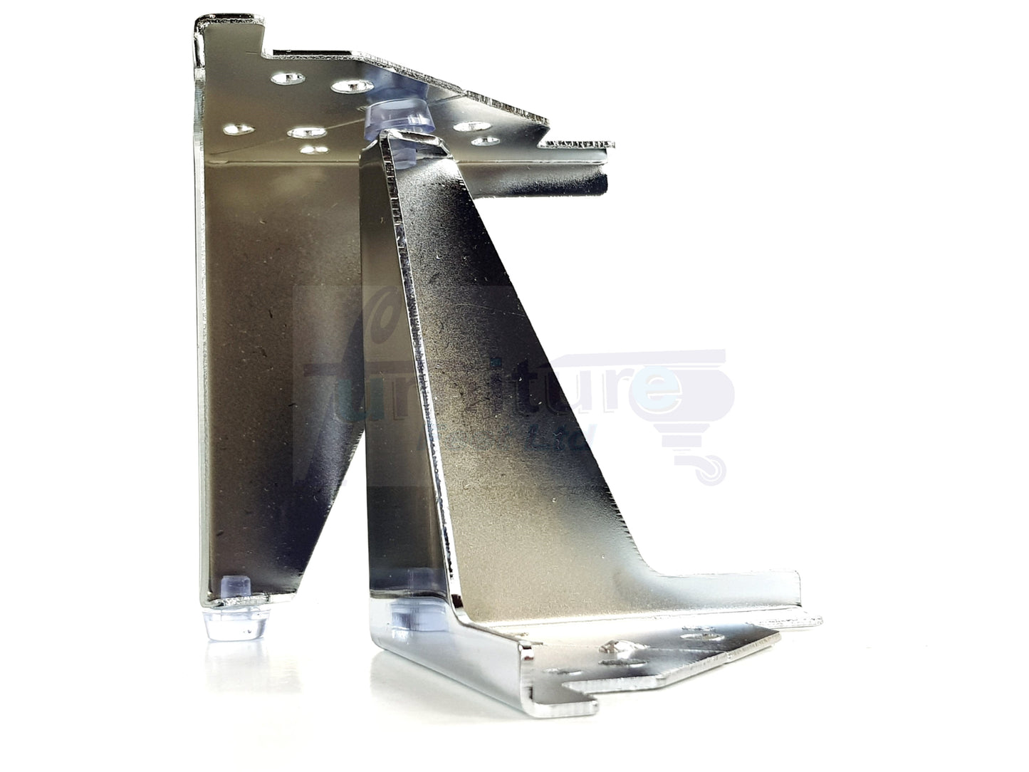 4 Chrome Metal Furniture Legs 100mm High Feet Sofa Chair Cabinets Beds Stools Fix With Screws