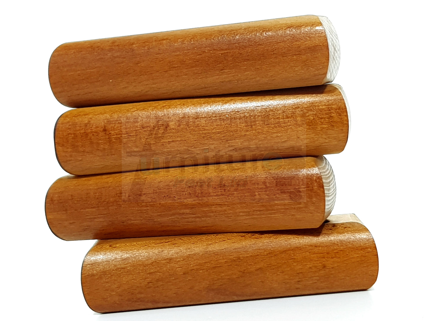 Set Of 4 Wooden Corner Furniture Feet 40mm High Replacement Sofa Chair Legs Self-Fixing: Golden Oak