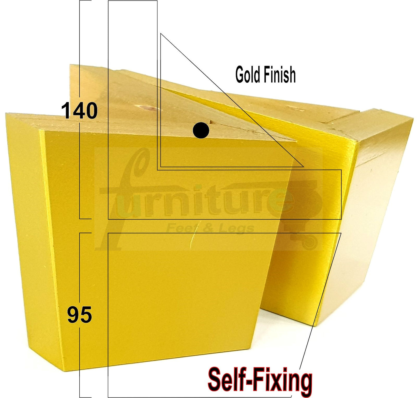 4 Solid Wood Furniture Legs Replacement Corner Feet 95mm High Multi Colours Chairs Stools Sofa Beds Settee & Cabinets Fix With Screws