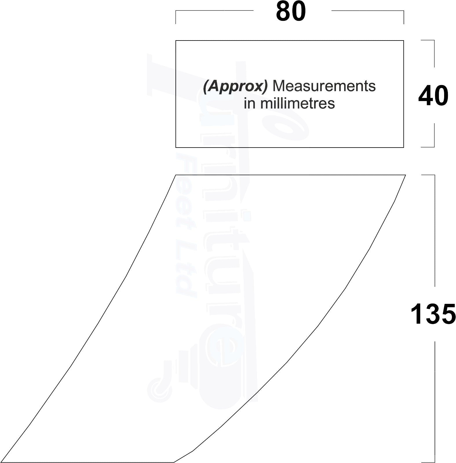 Mahogany Turned Wood Furniture Feet 2 With Castors 155mm and 2 Curved Back Legs Sofas Chairs Stools Cabinets Beds M8 6 Inches
