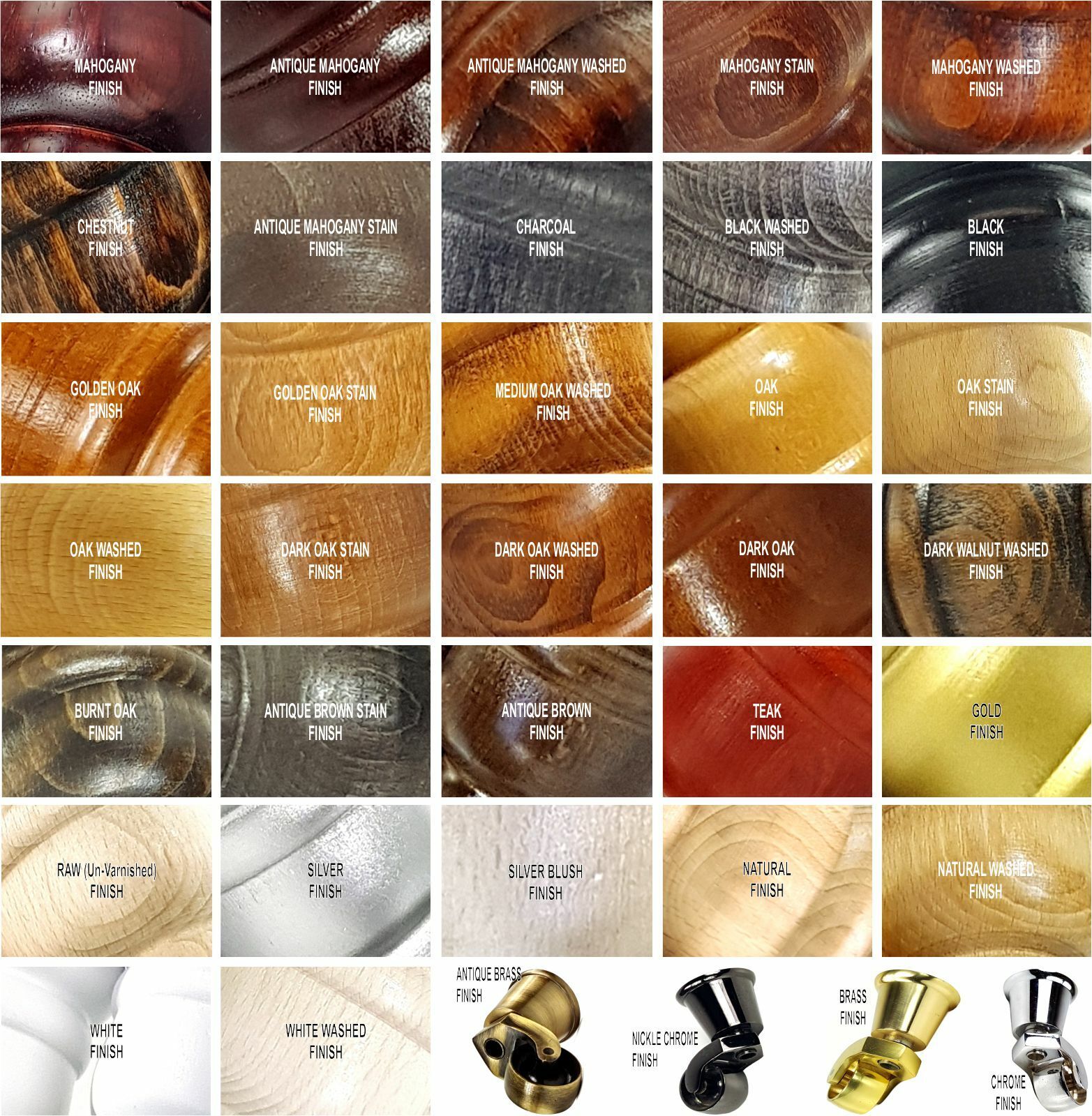 4x Black Wooden Furniture Sofa Legs M8 With Castors Replacment Chair Settee Feet 115mm - 125mm High